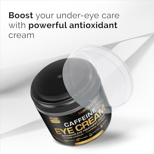 Caffeine Eye Cream for Anti-Aging, Dark Circles, Bags, Puffiness – Under Eye Skin & Face Tightening Treatment for Men & Women 1.7 oz Avelisse