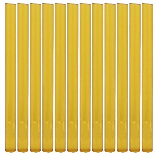 12Pcs Professional Hair Extensions Sticks - Yellow Hot Glue Adhesive for Wig & Hair Extension Application - görsel 2