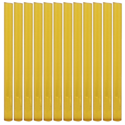 12Pcs Professional Hair Extensions Sticks - Yellow Hot Glue Adhesive for Wig & Hair Extension Application