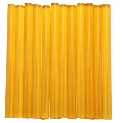 12Pcs Professional Hair Extensions Sticks - Yellow Hot Glue Adhesive for Wig & Hair Extension Application
