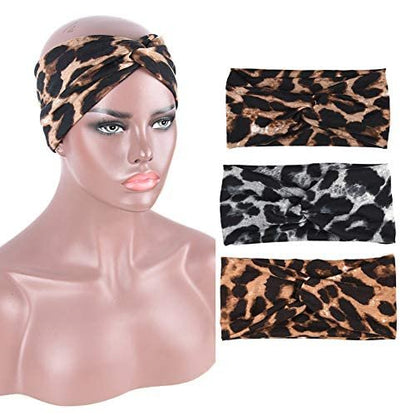 MarchQueen Elastic Twisted Criss Cross Hair Bands - 6 Pack Fashion Headbands for Women and Girls