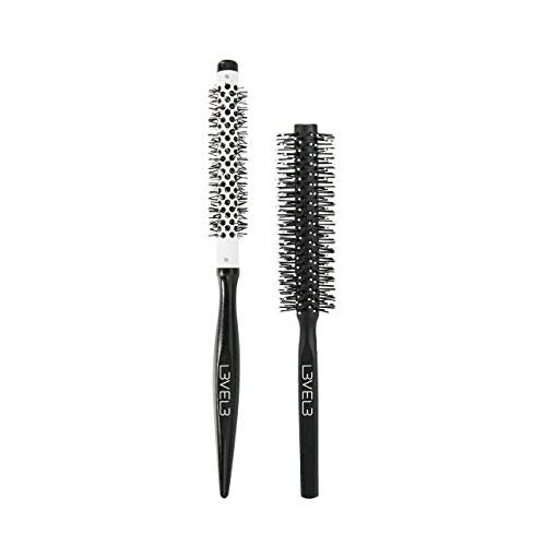 L3 Round Brush Set - Professional Hair Styling Brushes for Volume, Curls, and Smooth Finish - 2 Piece Set Avelisse