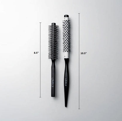 L3 Round Brush Set - Professional Hair Styling Brushes for Volume, Curls, and Smooth Finish - 2 Piece Set Avelisse