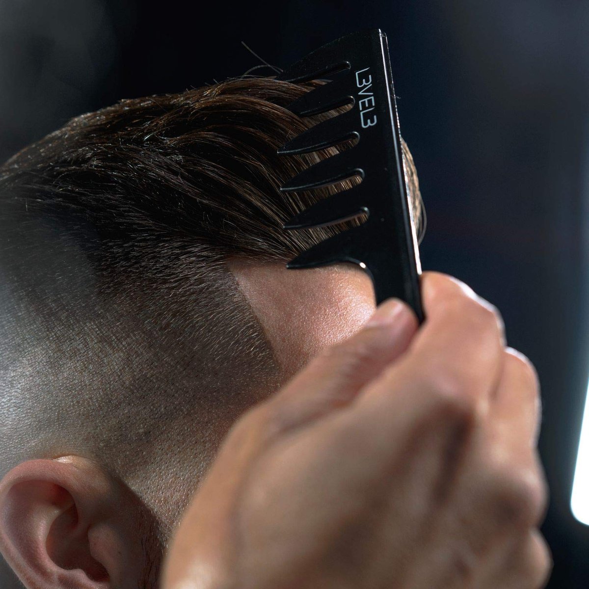 L3 Styling Comb Set - Professional Salon Look - Lightweight & Ergonomic - 2-Pack Black Combs - görsel 5