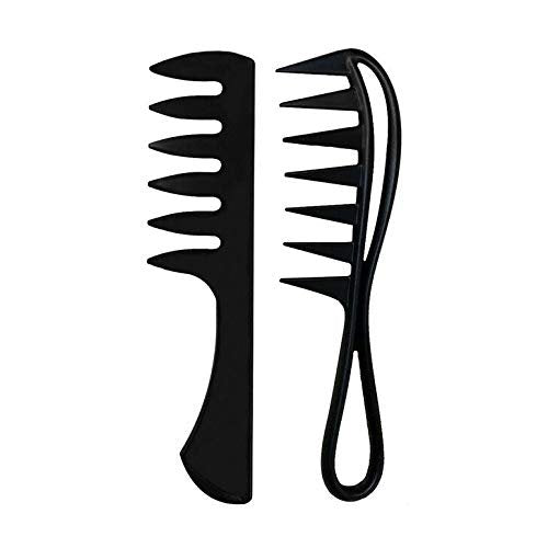 L3 Styling Comb Set - Professional Salon Look - Lightweight & Ergonomic - 2-Pack Black Combs - görsel 7