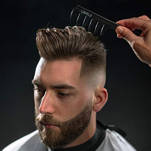 L3 Styling Comb Set - Professional Salon Look - Lightweight & Ergonomic - 2-Pack Black Combs - görsel 4