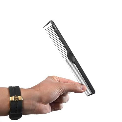 L3 Carbon Comb Set - Professional Salon & Barbershop Quality for Hair Stylists
