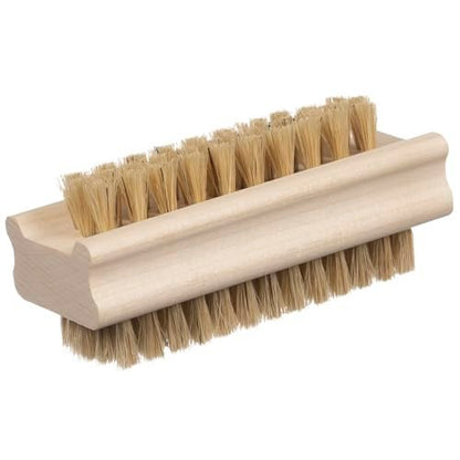 Konex Non-Slip Wooden Two-Sided Nail Brush for Cleaning Fingernails - Natural Boar Bristle Nail Scrubber for Daily Use Avelisse