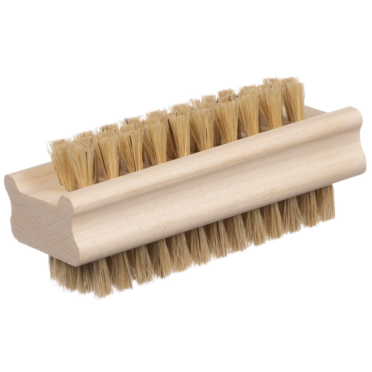 Konex Non-Slip Wooden Two-Sided Nail Brush for Cleaning Fingernails - Natural Boar Bristle Nail Scrubber for Daily Use Avelisse