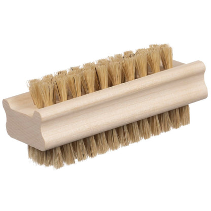 Konex Non-Slip Wooden Two-Sided Nail Brush for Cleaning Fingernails - Natural Boar Bristle Nail Scrubber for Daily Use Avelisse