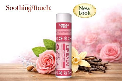 Soothing Touch Vegan Lip Balm (Pack of 4) - Lime & Rose Flavors