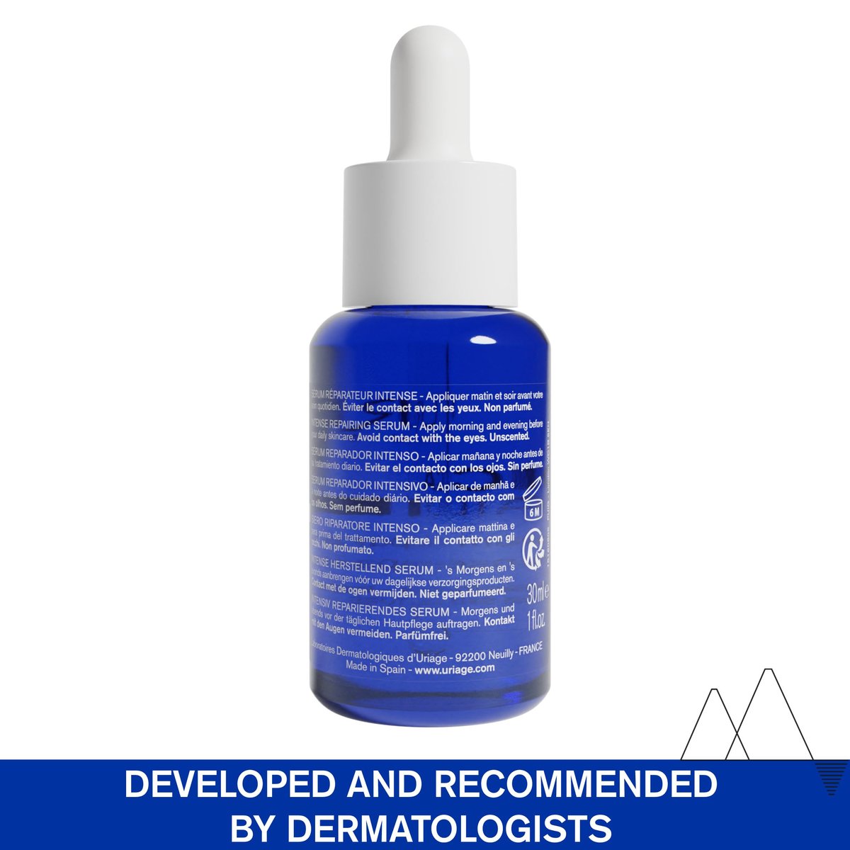 Uriage Cica-Daily Intense Repairing Serum – Prebiotic, Hyaluronic Acid & Centella Asiatica – Boosts Skin Repair – Paraben & Fragrance-Free, Non-Comedogenic Avelisse