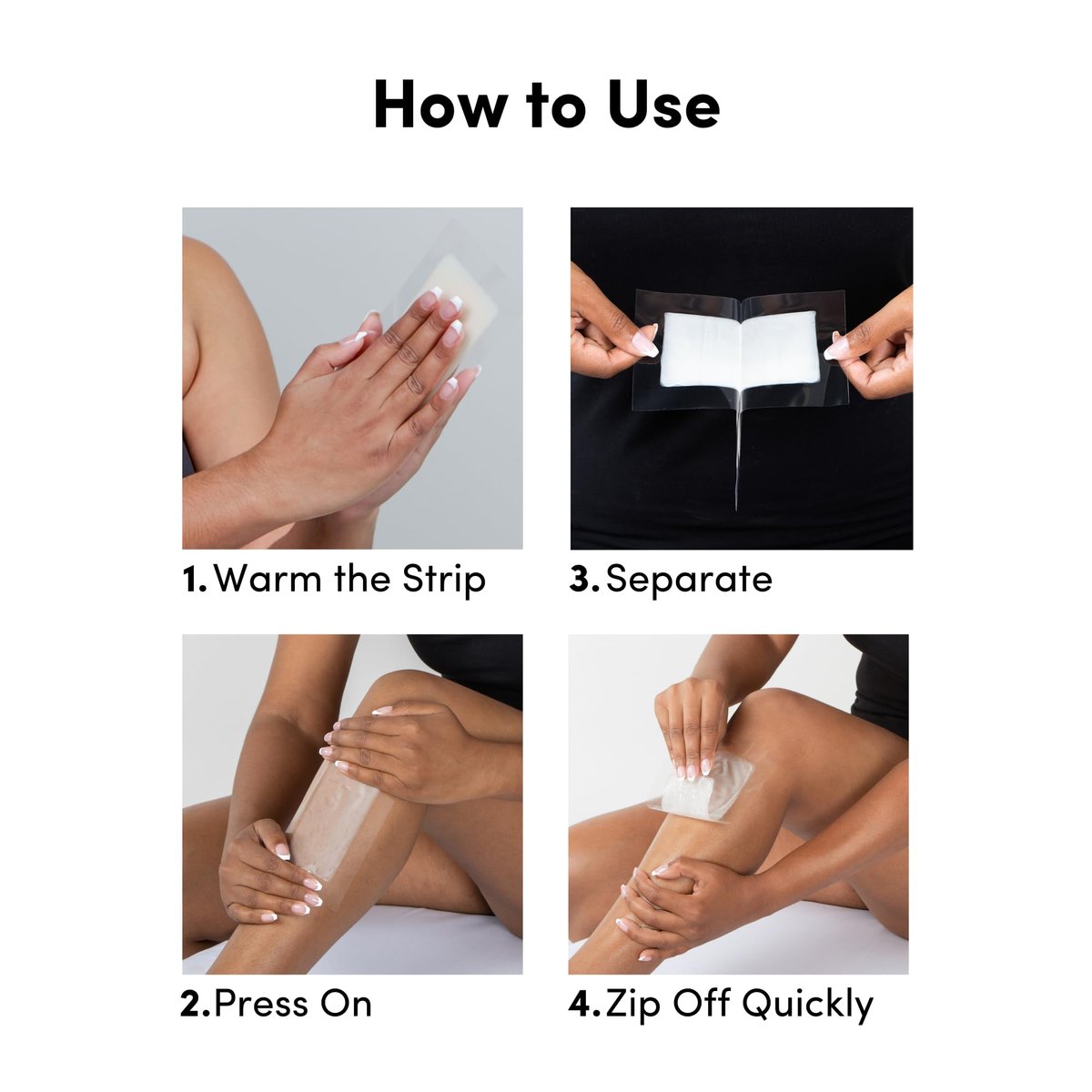 Parissa Natural Legs & Body Wax Strips - 48 Large Ready-to-Use Strips, Gentle on Sensitive Skin, Includes Post-Wax Oil Avelisse