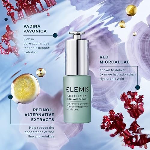 ELEMIS Pro-Collagen Renewal Serum 15ml - Gentle Retinol Alternative for Smoothing Fine Lines & Wrinkles Avelisse