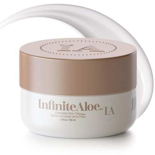 InfiniteAloe Complete Skin Care Aloe Vera Face and Body Cream for Dry Skin Relief - Fragrance Free, 2 oz - görsel 2