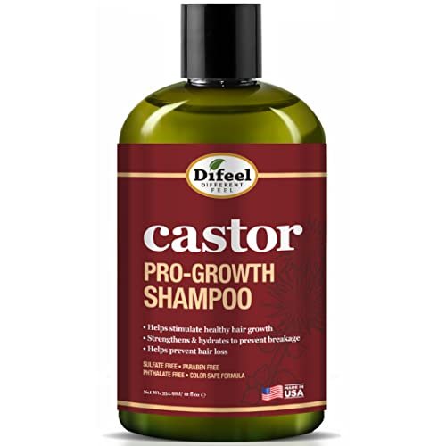 Difeel Castor Pro-Growth Shampoo 12 oz. - Natural Castor Oil for Hair Growth, Sulfate-Free - görsel 2