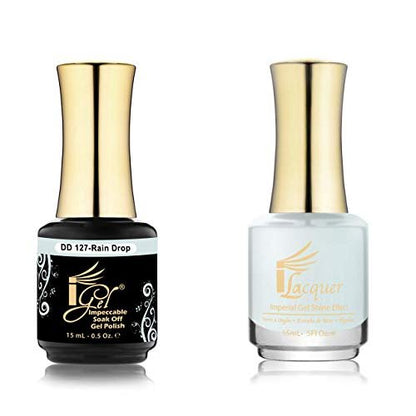 iGel 100% Pure Gel Nail Polish - Dip & Dap Collection (DD127 - Rain Drop) - 0.5 Fl Oz (Pack of 2)