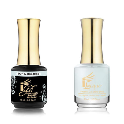iGel 100% Pure Gel Nail Polish - Dip & Dap Collection (DD127 - Rain Drop) - 0.5 Fl Oz (Pack of 2)