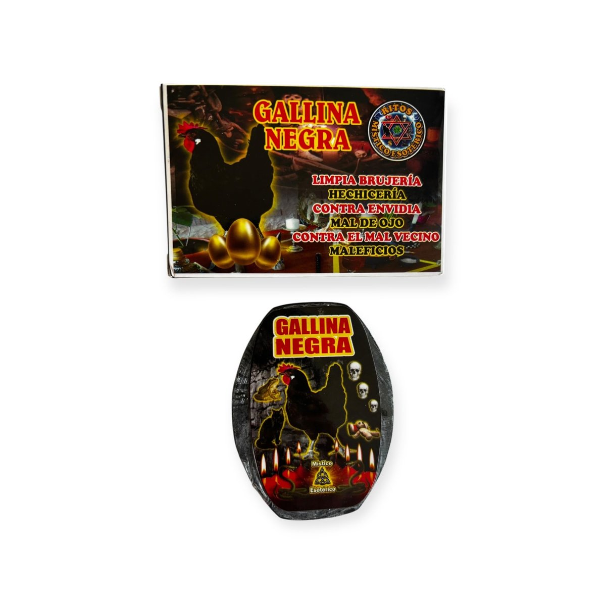 Jabon Gallina Negra (Pollo Negro) Bar Soap for Protection Against Evil Eye, Envy, Witchcraft and Negative Energy - 3.2oz/90gr - görsel 1