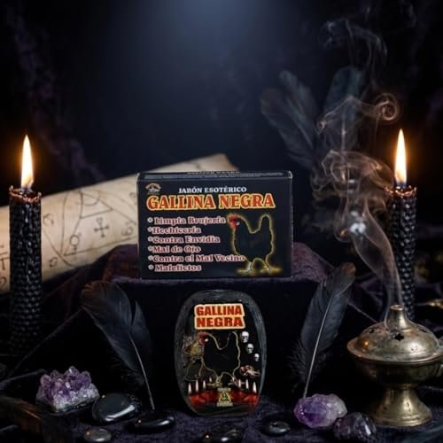 Jabon Gallina Negra (Pollo Negro) Bar Soap for Protection Against Evil Eye, Envy, Witchcraft and Negative Energy - 3.2oz/90gr - görsel 10