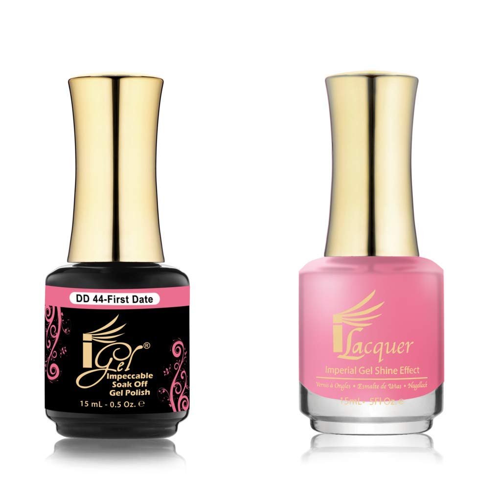 iGel 100% Pure Gel Nail Polish – Dip & Dap Collection (DD044 - First Date) – 2-Pack .5 fl oz - görsel 1