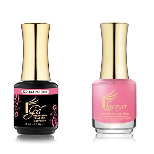 iGel 100% Pure Gel Nail Polish – Dip & Dap Collection (DD044 - First Date) – 2-Pack .5 fl oz - görsel 2