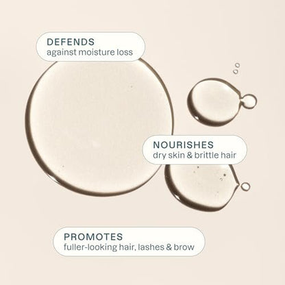 Cliganic Organic Castor Oil, 100% Pure (4 oz Glass Bottle with Eyelash Kit) - For Eyelashes, Eyebrows, Hair & Skin