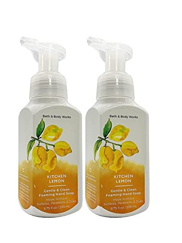 Bath & Body Works Kitchen Lemon Gentle Foaming Hand Soap, 8.75 fl oz (2 Pack) – Refreshing Citrus Scent Avelisse