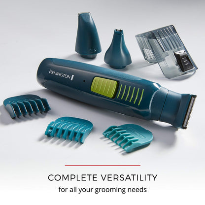 Remington Ultrastyle Rechargeable Total Grooming Kit PG6111 - Teal Green 9-Piece Set Avelisse