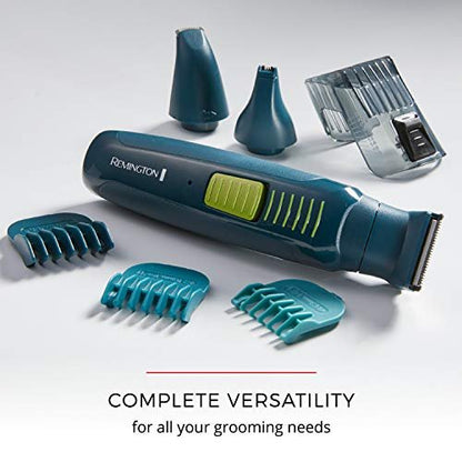 Remington Ultrastyle Rechargeable Total Grooming Kit PG6111 - Teal Green 9-Piece Set Avelisse
