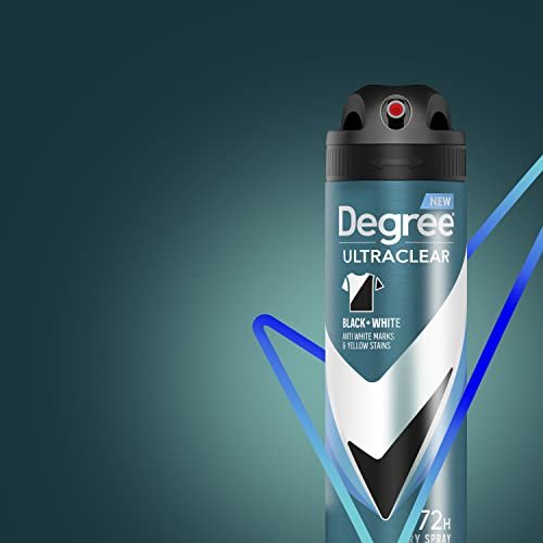 Degree Men Antiperspirant Spray Black + White 3 Count - Instantly Dry Spray Deodorant, 3.8 oz Each Avelisse