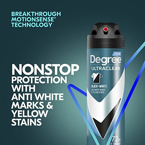 Degree Men Antiperspirant Spray Black + White 3 Count - Instantly Dry Spray Deodorant, 3.8 oz Each Avelisse