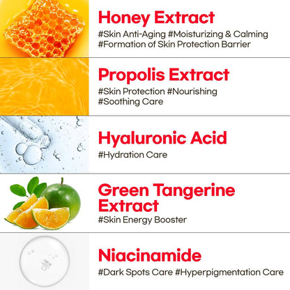 O!GETi Vitamin C Glow Serum Mist - Hydrating & Brightening Facial Mist with Jeju Green Tangerine & Niacinamide, Hypoallergenic Face Spray for Glowing Skin, 2.7 fl.oz Avelisse