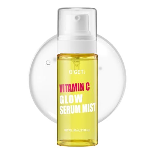 O!GETi Vitamin C Glow Serum Mist - Hydrating & Brightening Facial Mist with Jeju Green Tangerine & Niacinamide, Hypoallergenic Face Spray for Glowing Skin, 2.7 fl.oz Avelisse