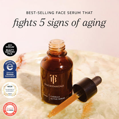 True Botanicals Chebula Active Serum – Anti-Aging Face Serum for Fine Lines & Wrinkles, Natural & Vegan Avelisse