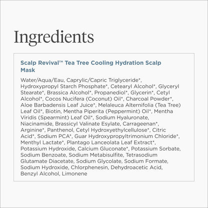 Briogeo Scalp Revival Charcoal + Tea Tree Cooling Hydration Scalp Mask - Weekly Detoxifying & Moisturizing Scalp Treatment for Dry, Flaky, or Itchy Scalp - Vegan & Cruelty Free - 6 oz Avelisse