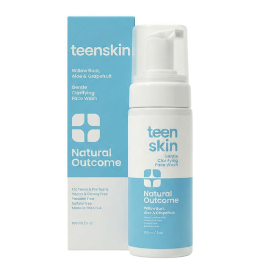 Gentle Foaming Teen Skin Face Wash – Natural Non-Toxic Acne Prevention for Teens, Preteens & Kids | 5 oz
