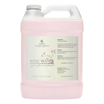 OPO Rose Hydrosol - 128 oz (1 Gallon) - Pure, Steam Distilled, All Natural, Non GMO, Alcohol Free Hydrating Toner & Facial Mist Avelisse