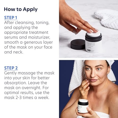 PCA SKIN Overnight Face Mask with Hyaluronic Acid – Brightening & Hydrating Night Mask for Radiant, Youthful Skin (1.8 oz) Avelisse
