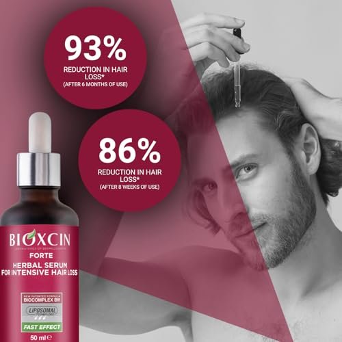 BIOXCIN Anti-Hair Loss Hair Growth Serum with Biotin & Keratin – Nourishing Scalp Treatment for Thinning, Weak & Damaged Hair – Stronger, Thicker, Fuller Hair – Daily Use for Men & Women – 3 x 50 ML - görsel 10