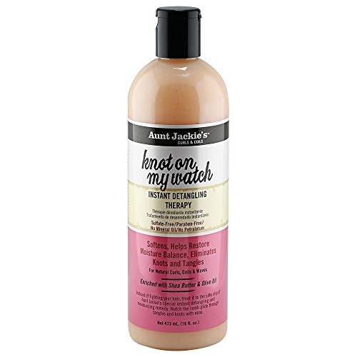 Aunt Jackie's Curls and Coils Knot On My Watch Instant Hair Detangling Therapy, 16 oz - Shea Butter Enriched for Natural Curls, Coils, and Waves - görsel 2