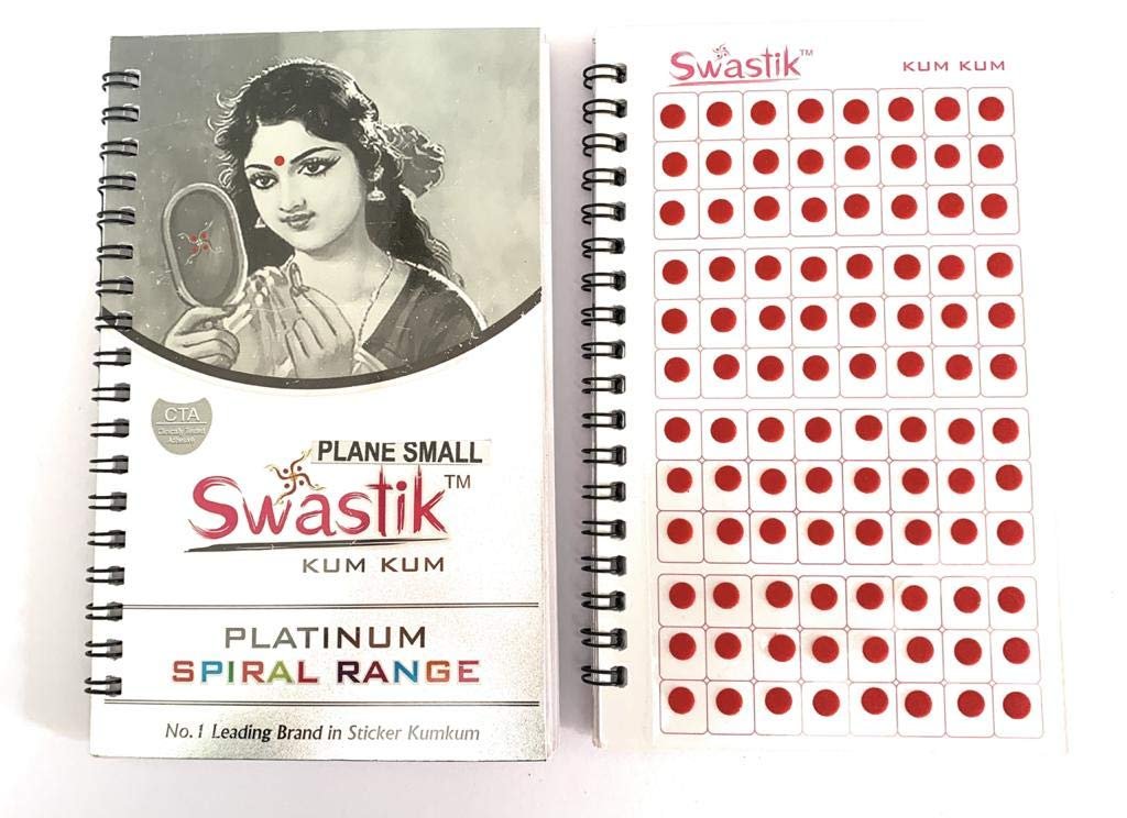 960 Count Maroon Round Bindis - Multi Size Dark Red Polka Dot Indian Bindi Stickers for Women Forehead Temporary Tattoo Collection - görsel 1