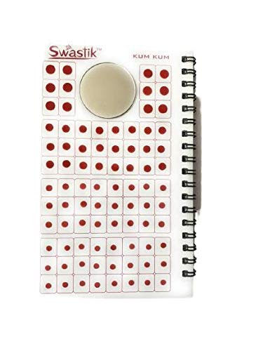 960 Count Maroon Round Bindis - Multi Size Dark Red Polka Dot Indian Bindi Stickers for Women Forehead Temporary Tattoo Collection