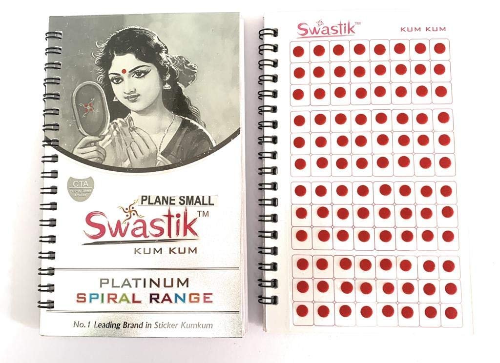 960 Count Maroon Round Bindis - Multi Size Dark Red Polka Dot Indian Bindi Stickers for Women Forehead Temporary Tattoo Collection - görsel 4