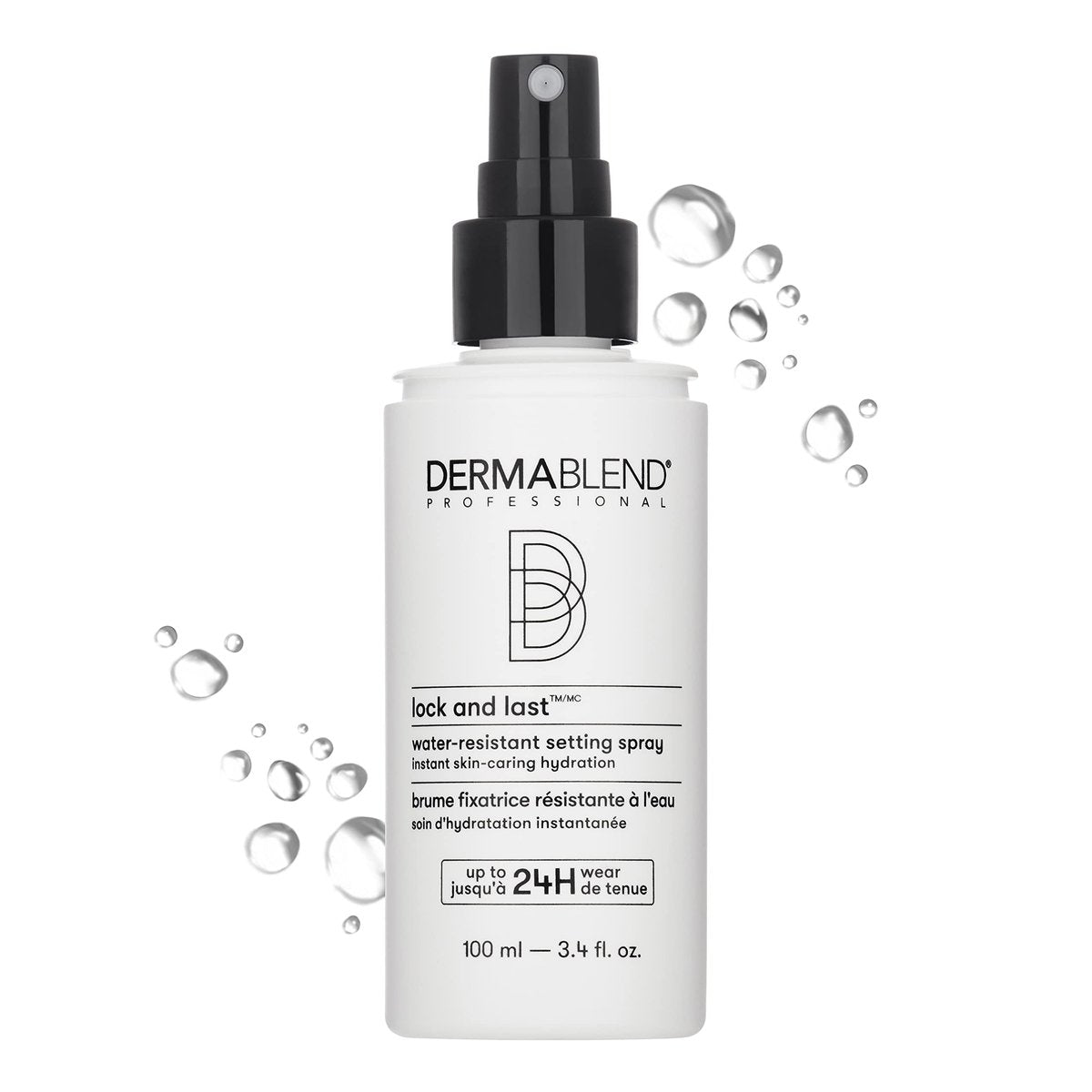 Dermablend Lock and Last Water-Resistant Setting Spray - Lightweight Natural Finish with Witch Hazel, 3.4 Fl Oz Avelisse