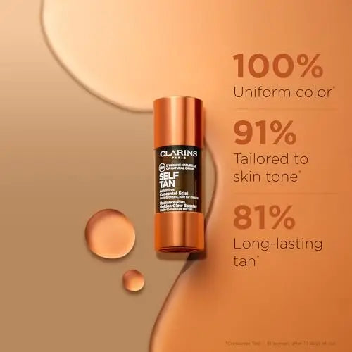 Clarins Self Tanning Face Booster - Natural, Buildable Tan Drops for Face, 0.5 Oz Avelisse