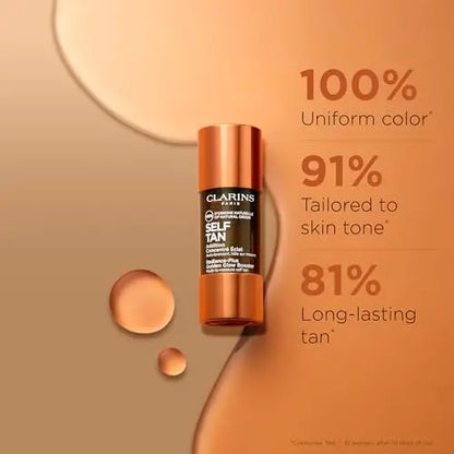 Clarins Self Tanning Face Booster - Natural, Buildable Tan Drops for Face, 0.5 Oz Avelisse