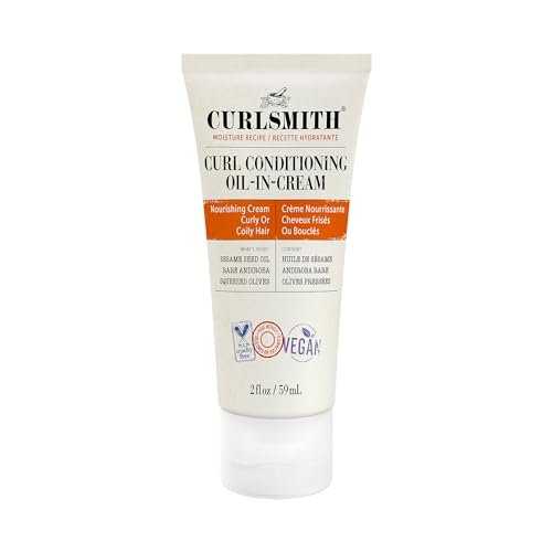 CURLSMITH Curl Conditioning Oil in Cream – Vegan Leave-In Conditioner for Curly & Coily Hair, Trial/Travel Size (2 fl oz) - görsel 2
