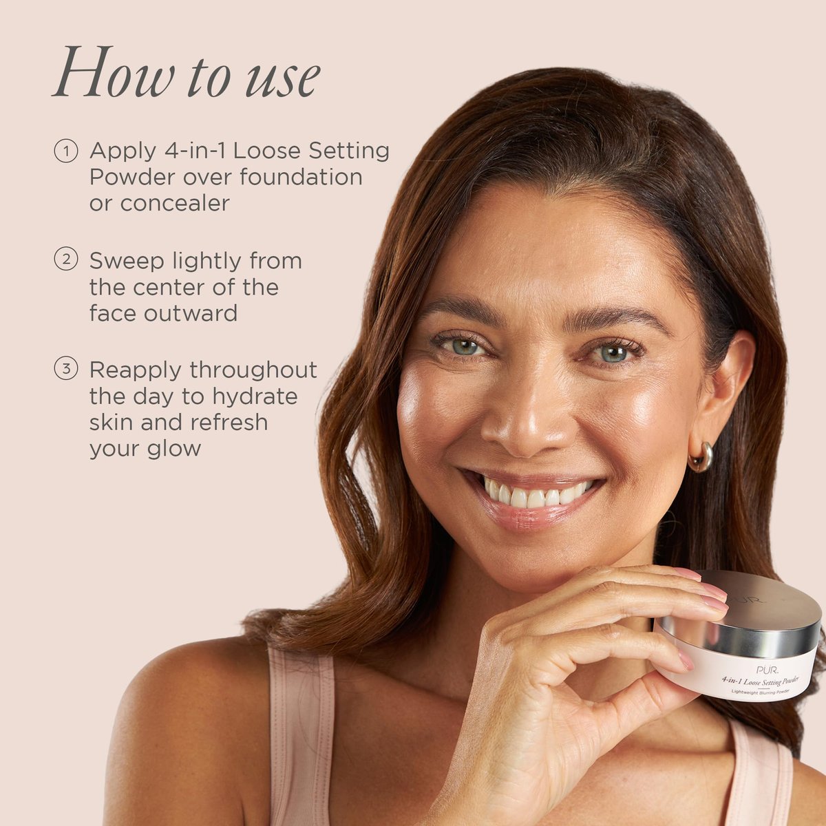 PUR 4-in-1 Loose Setting Powder - Translucent Finishing Powder for Smooth, Lightweight Makeup - Talc-Free, Vegan, Oil Control with Retinol - For Oily, Mature & Sensitive Skin Avelisse