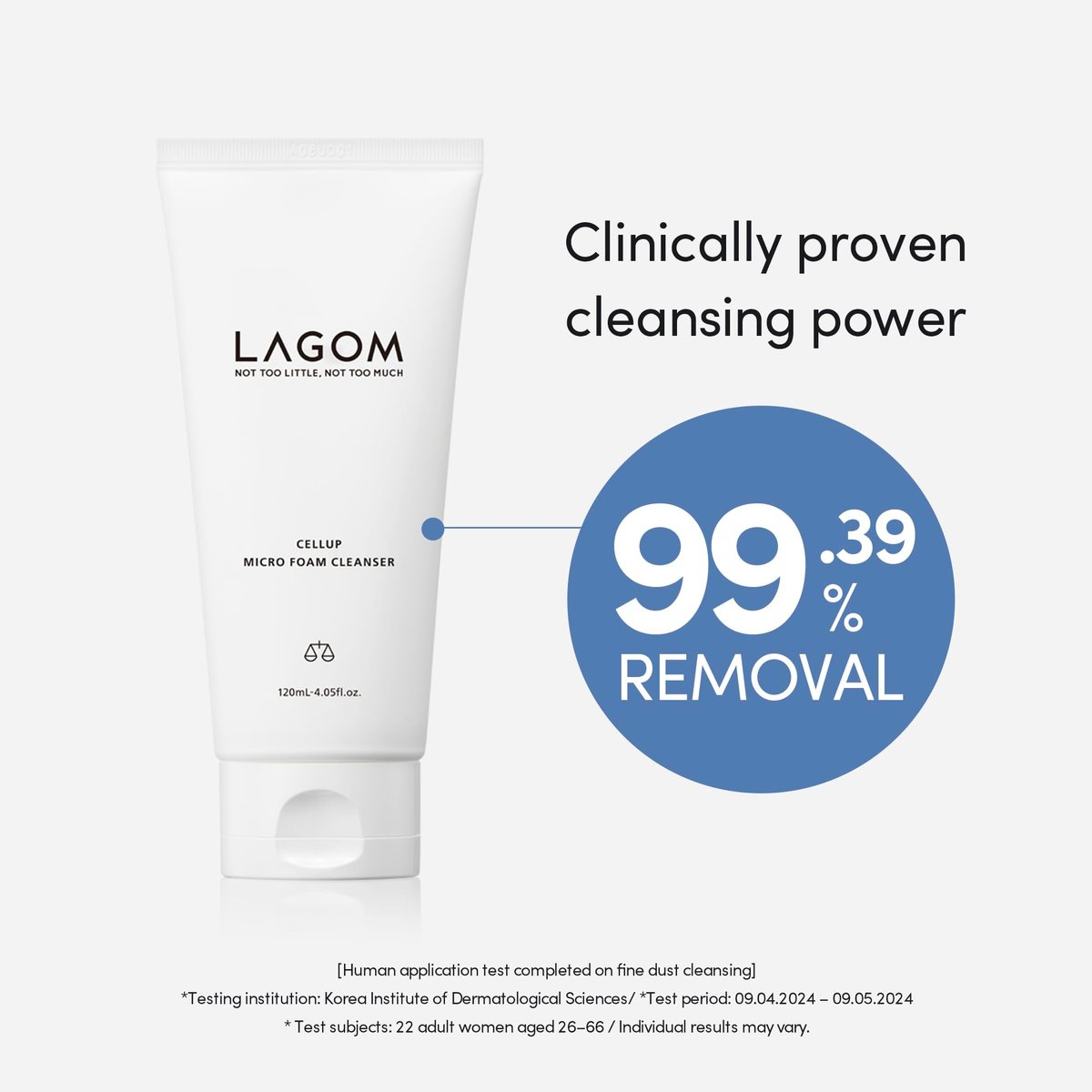 LAGOM Cellup Micro Foam Cleanser – Hydrating Deep Cleansing Face Wash with Dense Micro Bubbles, Korean Makeup Remover, 4.05 Fl Oz Avelisse